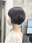 ショート　ショートボブ　小顔カット　小顔ヘア　丸みショート