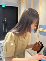 ヘアサロン ガリカ 表参道(hair salon Gallica)&nbsp;【柴田優香】光に透けるハイトーンカラー/アッシュグレージュ