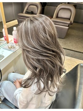 ブレンド 渋谷(BLend) 前髪ハイライトカラー似合わせカットウェーブミディアム