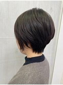 大人コンパクトショート小顔似合わせカットブラウン30代40代50代