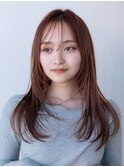 韓国レイヤー顔周りカット透明感カラー髪質改善艶髪シースルー