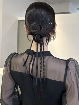 エリンヘア(ELIN hair.)の写真/【天神/今泉】ヘアアレンジにもデザインをプラスさせて他と被らないstyleに！最旬アレンジが手に入る☆
