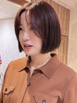 ボコカ(bococa) 【macana指名】酸性ストレートパーマ 暖色カラー ボブ