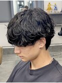 メンズカットシャドウパーマ