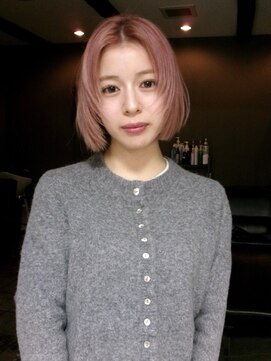 ヘアー アイス ルーチェ(HAIR ICI LUCE) レイヤーカット/レイヤーボブ/ペールピンク