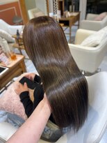 スペックホルダーミミ(Spec Holder mimi)&nbsp;ブラウン×ダブルカラー11.6暗めカラー