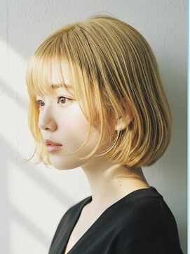 20代30代絶壁解消ひし形小顔前下がりショートボブ【越谷】