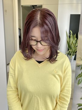ゴウトゥデイシェアサロン 町田店(GO TODAY SHAiRE SALON) ブリーチ無しパープルカラー♪