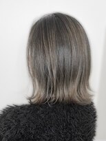 アース 天満橋店(HAIR & MAKE EARTH) 冬の艶髪◎オリーブグレージュハイライト×大人ミディアム