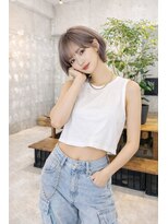 アグ ヘアー ロジェット 松本桐店(Agu hair rojet)&nbsp;ラベンダーグレージュ×ショート