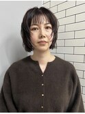 抜け感ショートボブ×ナチュラルレイヤー【千歳美容室】
