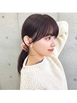 アフロート ディル(AFLOAT D'L)&nbsp;大人可愛い前髪小顔サイドバング顔まわりカットもみあげ後れ毛