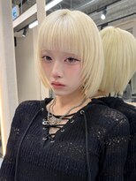 ディーバ 池袋東口(D.I.E.V.A) 10代20代30代ハッシュカットウルフボブ髪質改善ホワイトブリーチ
