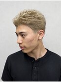 メンズブリーチカラー×ショート｜好印象ヘア