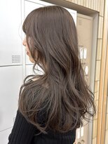 パークレーン アイス イヴェン(park lane ICI yeven) ブリーチなしダブルカラーヘーゼルベージュオリーブレイヤー夏