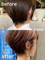 ロビー 表参道(ROBBY) ショートヘアパーマ before after/大人ショート/くびれショート