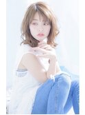 【日吉 Neolive JuQ】ひし形シルエット　ハイライトグレージュ