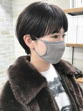 コス(kos) 大人可愛い/ココアベージュ/グレージュカラー/ボブウルフ/黒髪