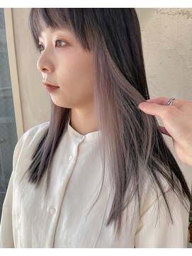 アリー 原宿 表参道(ALLY) 【ALLY 濱田】ラベンダーグレージュ×インナー 20代/30代/40代