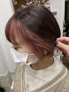 メルシー トータル ブランディング サロン(merci TOTAL BRANDING SALON) 大人ボブ/フェイスフレーミング/ベリーピンク