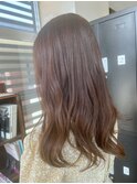 透明感カラー ブリーチなし アッシュベージュ