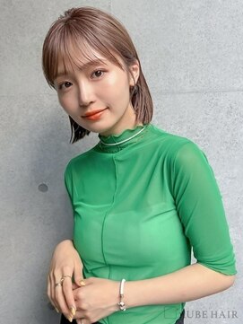 オーブ ヘアー ハンナ 名取店(AUBE HAIR hanna) 20代・30代_耳掛けナチュラルショート