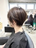 モールヘア 西中島店(MOOL hair)&nbsp;大人ショートヘアイルミナカラーグレーベージュ