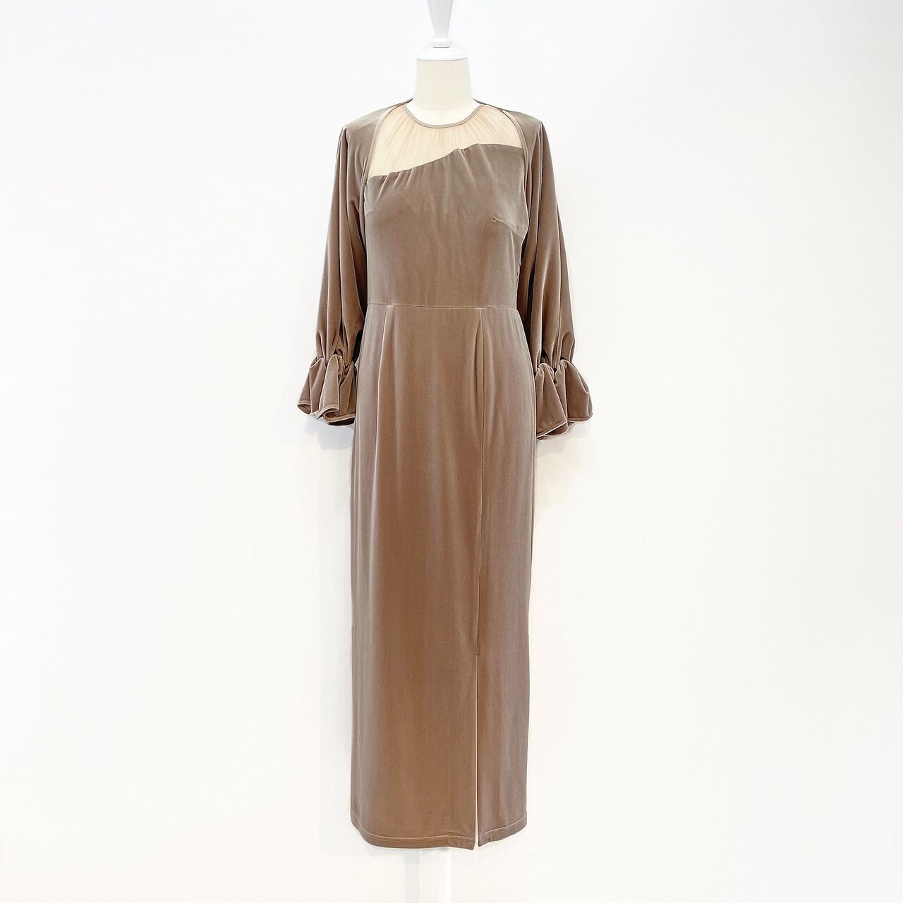 Ameri Vintage AIRY SLEEVE TIGHT DRESS S