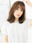 浅草/髪質改善/マロンベージュ×ガーリー外巻きパーマ風e