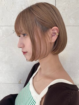 ロンドルーチェ 心斎橋(Lond luce) ダークアッシュ/ミディアムレイヤーカット［髪質改善/縮毛矯正］
