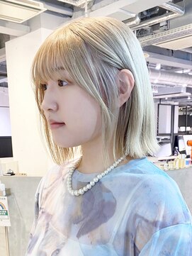 アルバム 池袋(ALBUM) ハイトーンボブ_マチルダボブピンクベージュ_ba464081