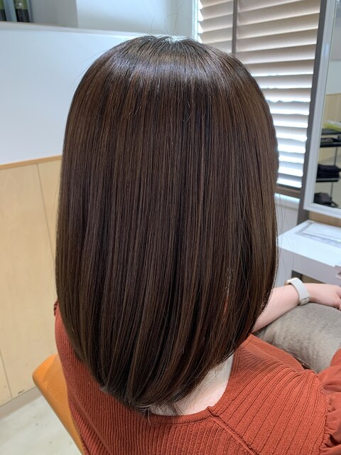 【二村】脱・ヘアアイロン　髪質改善ストレート