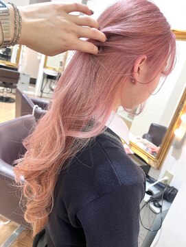 コワファースト  させぼ五番街店(COIFF1RST) 黒髪卒業★ペールピンク