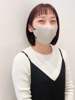 ケーツー あべのキューズモ－ル店(K-two) オン眉*前髪ありボブ*ナチュラルボブ*バイオレットブラウン