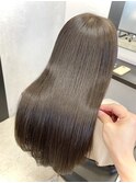 ナチュラルブラウン × 美髪縮毛矯正 × 髪質改善 #158
