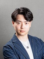 ビーダンディー(Bee dandy)&nbsp;ビジネスツーブロック ナチュラルパーマ かき上げアップバング