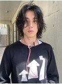 メンズボブ　スパイラルパーマウルフパーマ