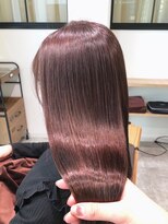 テラスヘア 長岡(TERRACEhair) 髪質改善艶カラーピンクグレージュ