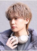 韓国スパイラルパーマニュアンスパーママッシュショート