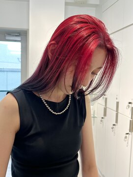 ロンドアンメゾン 原宿(Lond un Maison.) ブリーチ◎デザインカラー/暖色/ロング/顔まわりレイヤー[原宿]