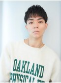 アップバングメンズ刈り上げショートパーマ☆横浜