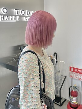 ゴウトゥデイシェアサロン 町田店(GO TODAY SHAiRE SALON) 春に可愛いピンクカラー♪