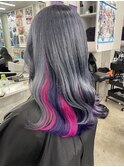 にじさんじ 不破湊 シルバー パープル ピンク ケアブリーチ