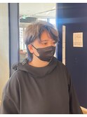マッシュウルフ！ホワイトベージュカラーにインナーブルージュ