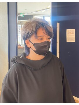 コワファースト 大分(COIFF1RST) マッシュウルフ!ホワイトベージュカラーにインナーブルージュ