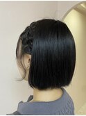 サイド編み込み♪