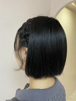 サイド編み込み♪