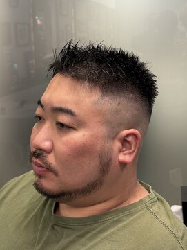 スカイシープレイス 錦糸町 フェザーバングスキンフェード[錦糸町/メンズ/理容室/バーバー]