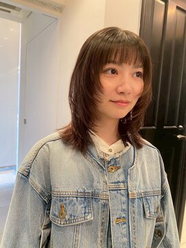 シータ(sheta) 【表参道sheta齋藤】小顔カットクラゲヘアーオリーブグレー