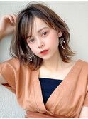 顔まわりレイヤーくびれヘアが人気◎